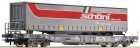67522 Roco Flat car HUPAC loaded with trailer Schoni